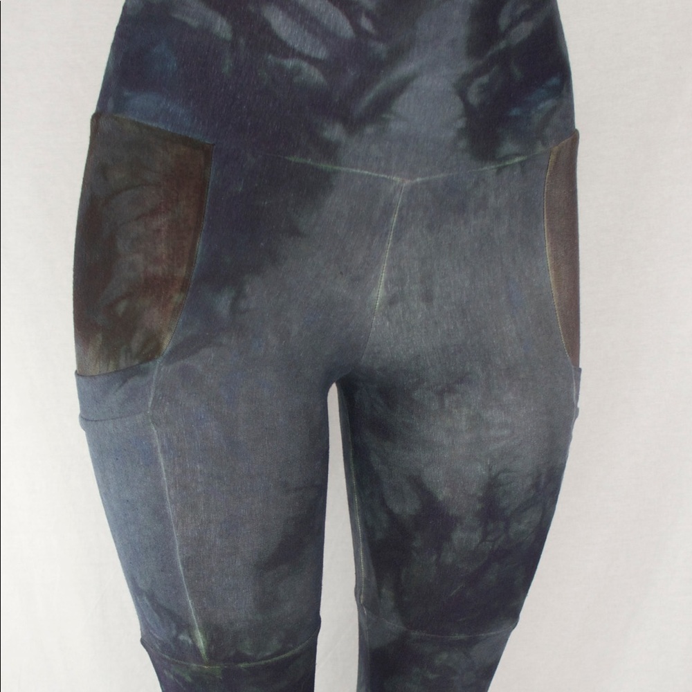 Flower Pot Handmade Hemp Pocket Terrain Leggings